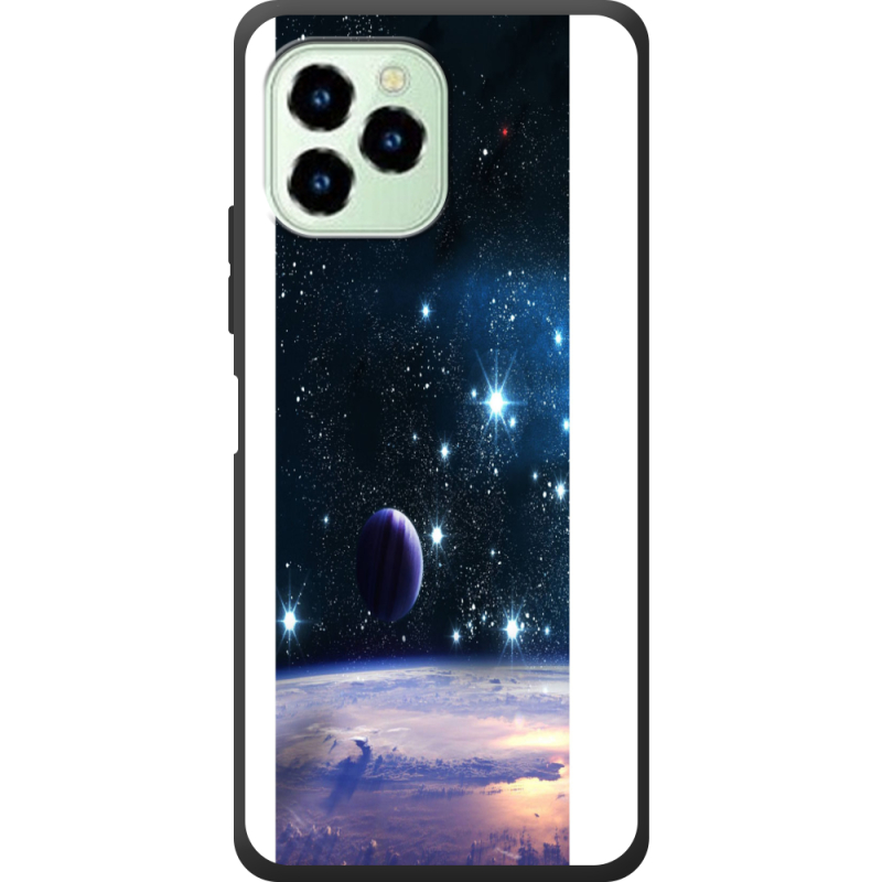 Чехол со стразами Oukitel C21 Pro Space Landscape