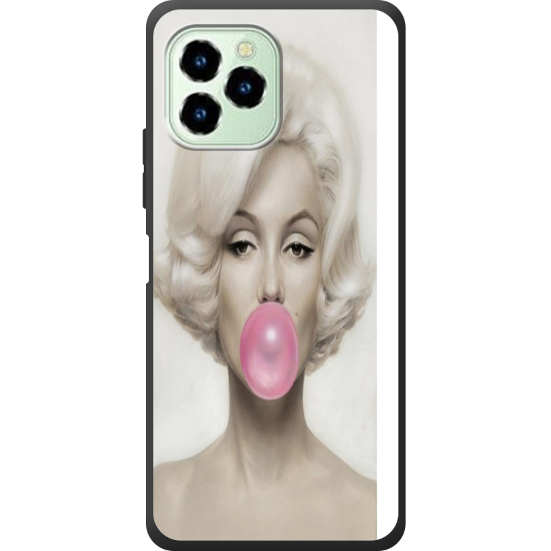 Чехол со стразами Oukitel C21 Pro Marilyn Monroe Bubble Gum