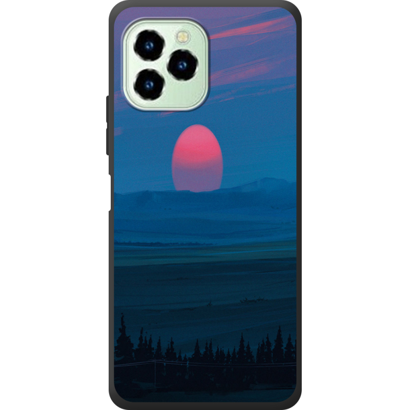 Чехол со стразами Oukitel C21 Pro Cold Red Light