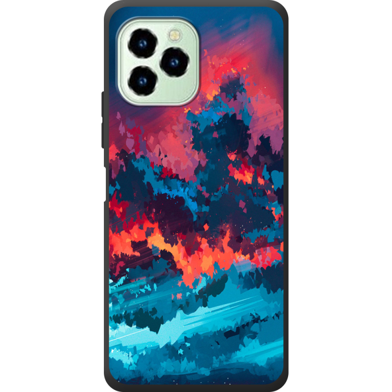 Чехол со стразами Oukitel C21 Pro Thunderclouds