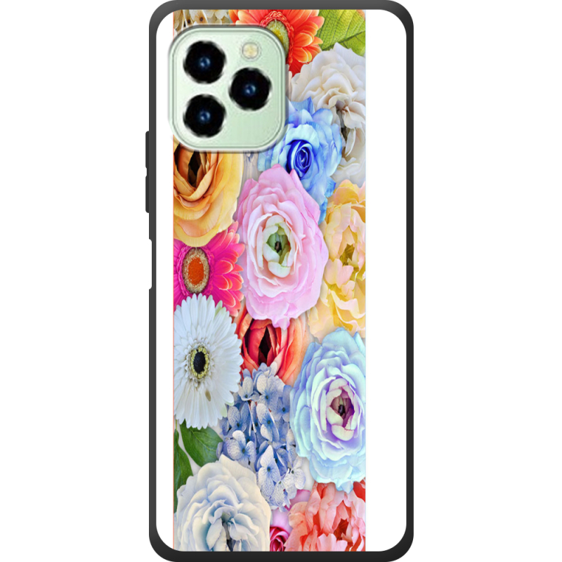 Чехол со стразами Oukitel C21 Pro Blossom