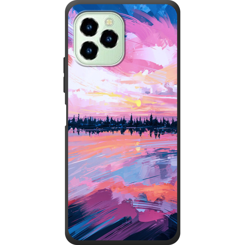 Чехол со стразами Oukitel C21 Pro Sky Mirror