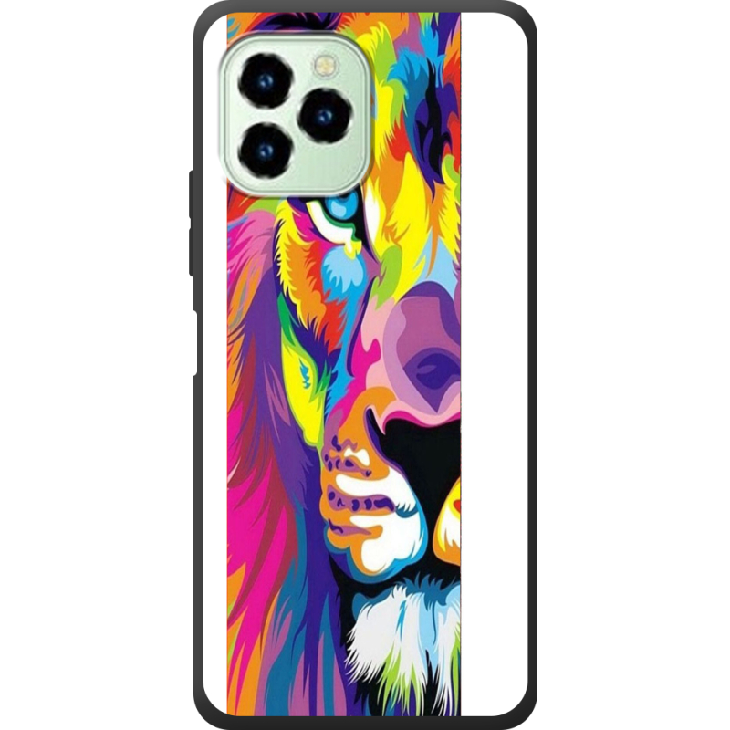 Чехол со стразами Oukitel C21 Pro Frilly Lion