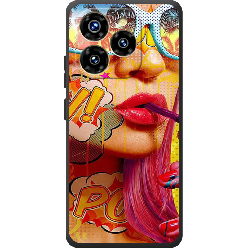 Чохол BoxFace Oukitel C50 Yellow Girl Pop Art