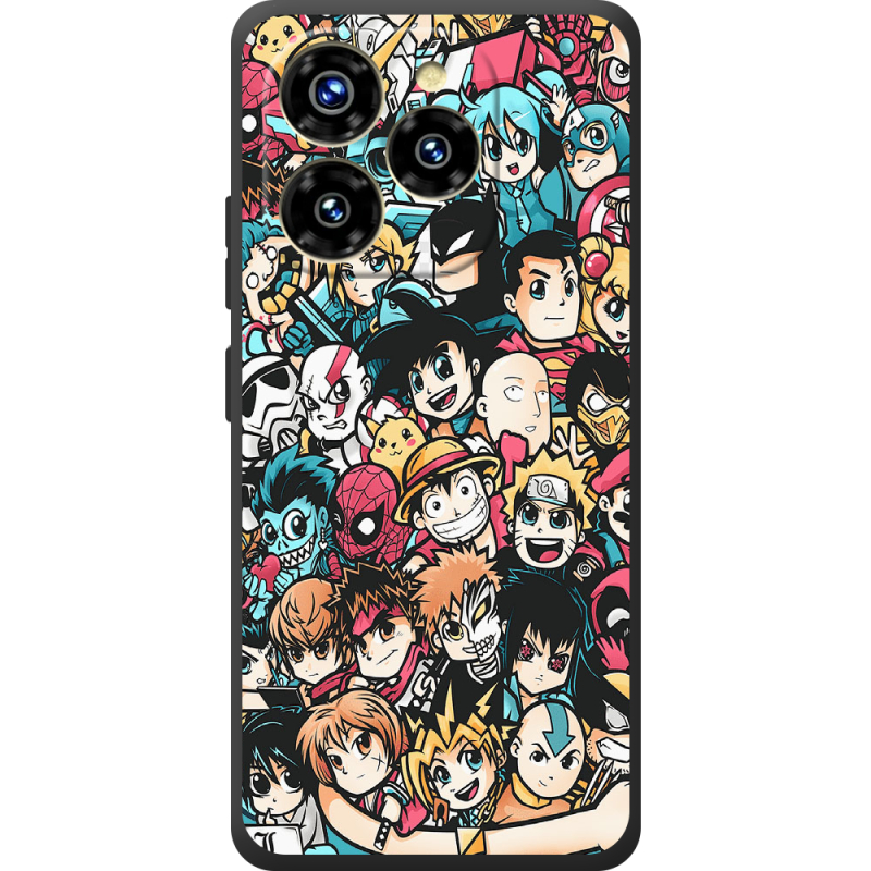 Чохол BoxFace Oukitel C50 Anime Stickers