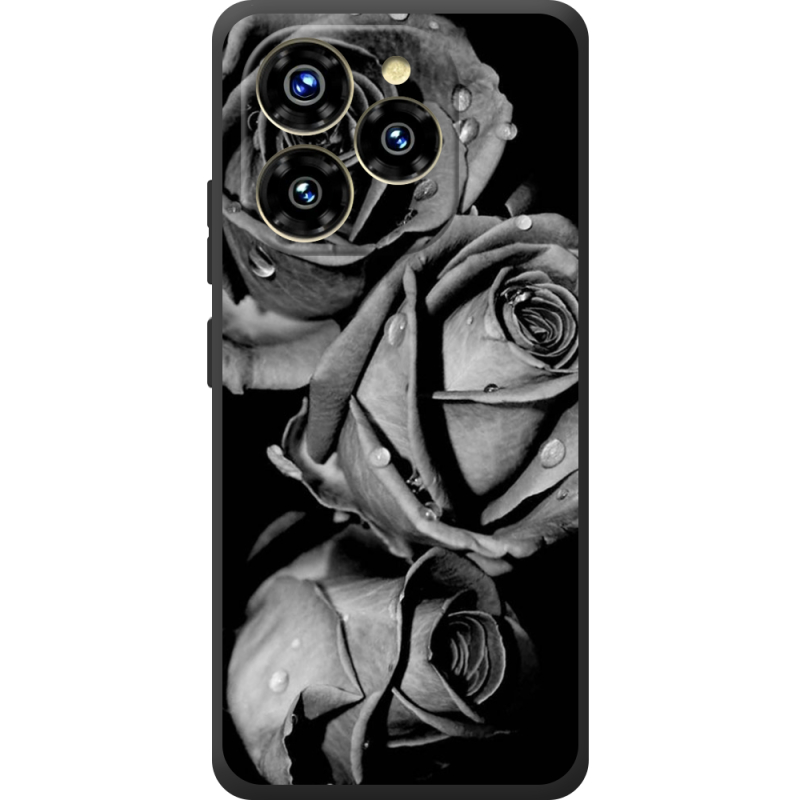 Чохол BoxFace Oukitel C50 Black and White Roses