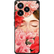 Чохол BoxFace Oukitel C50 Girl in Flowers
