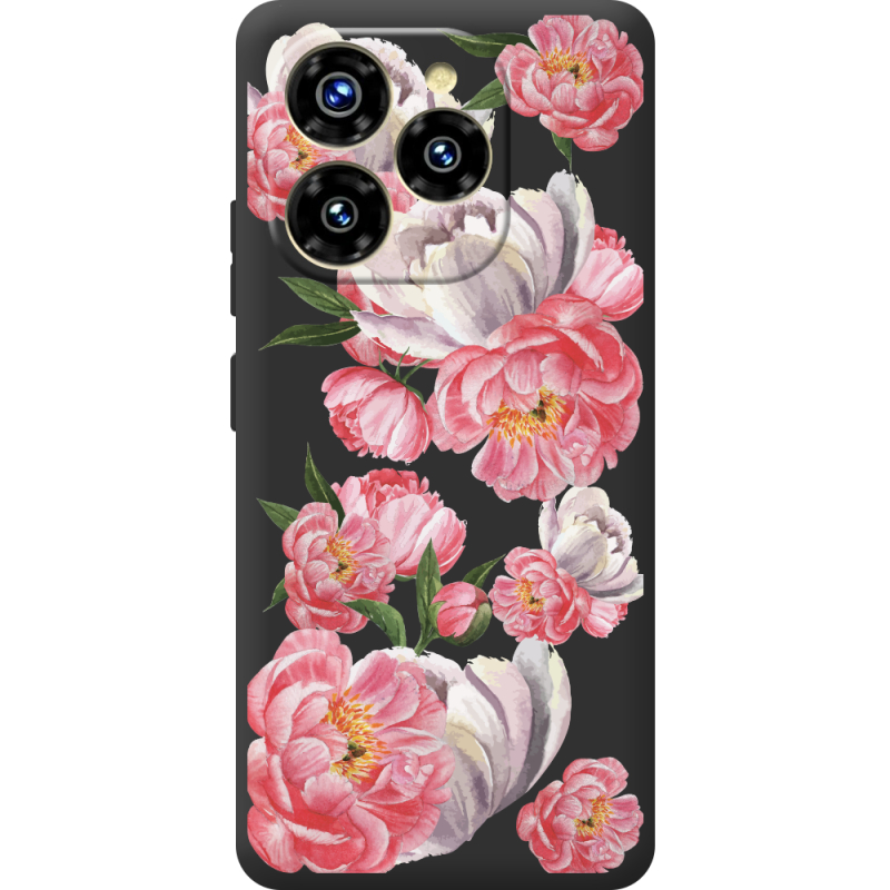 Прозорий чохол BoxFace Oukitel C50 Peony Watercolor Style