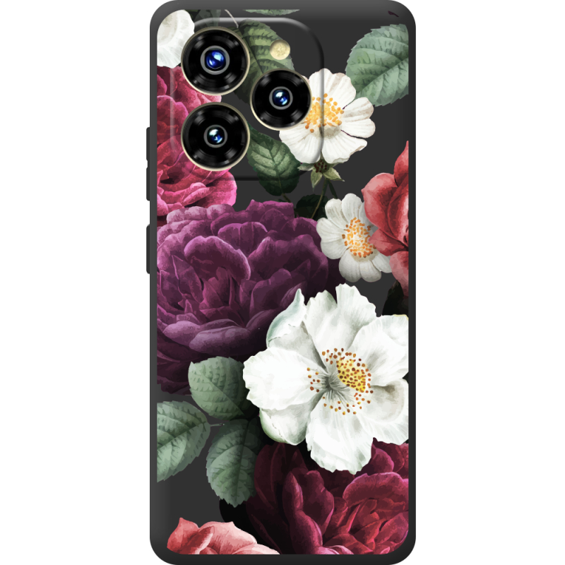 Прозорий чохол BoxFace Oukitel C50 Floral Dark Dreams