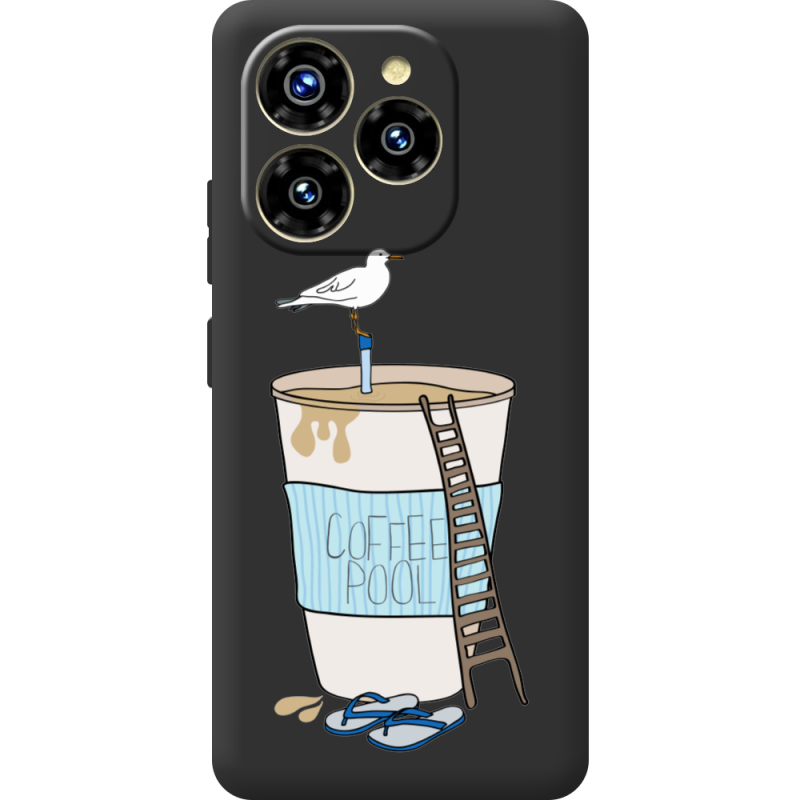 Прозорий чохол BoxFace Oukitel C50 Segull in Cofee Pool