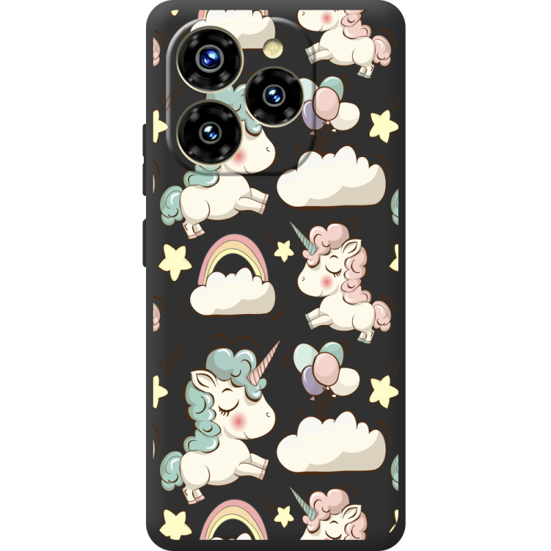 Прозорий чохол BoxFace Oukitel C50 Unicorns