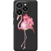 Прозорий чохол BoxFace Oukitel C50 Floral Flamingo