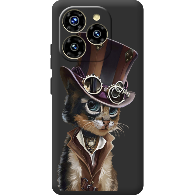 Прозорий чохол BoxFace Oukitel C50 Steampunk Cat
