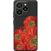 Прозорий чохол BoxFace Oukitel C50 Red Poppies