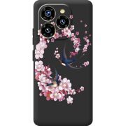 Чохол зі стразами Oukitel C50 Swallows and Bloom