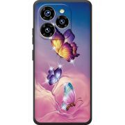 Чохол зі стразами Oukitel C50 Butterflies