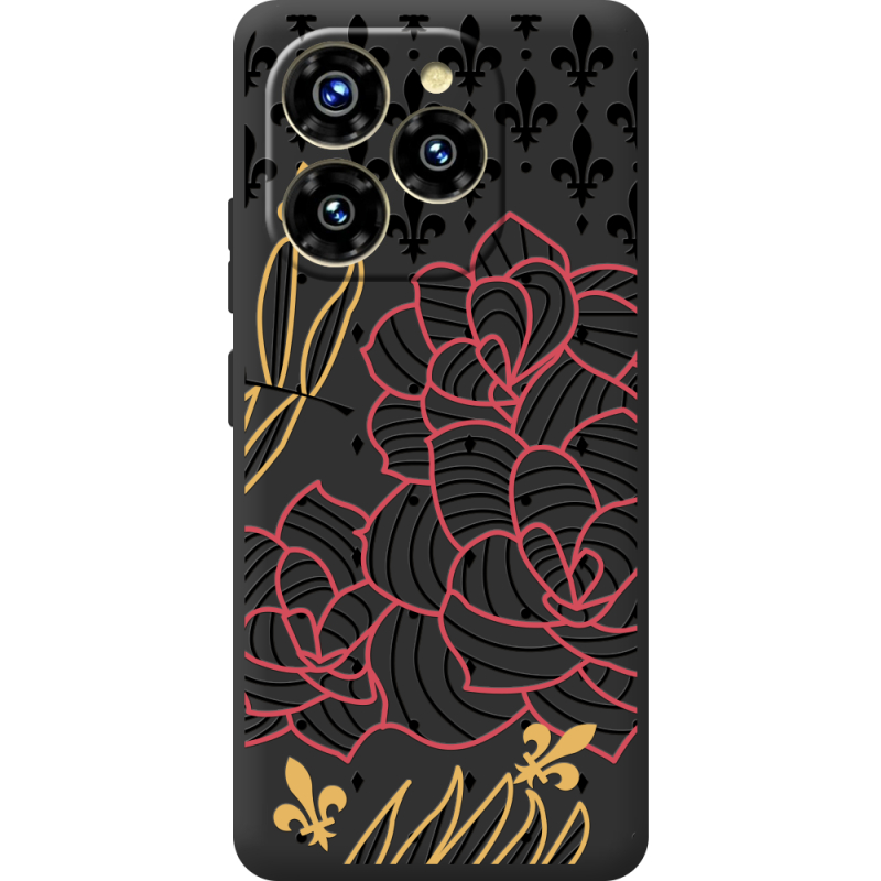 Чорний чохол BoxFace Oukitel C50 FranceFlowers