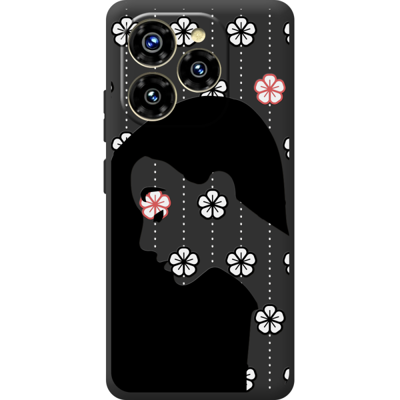 Чорний чохол BoxFace Oukitel C50 Flower Hair