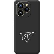 Чорний чохол BoxFace Oukitel C50 Paper Plane