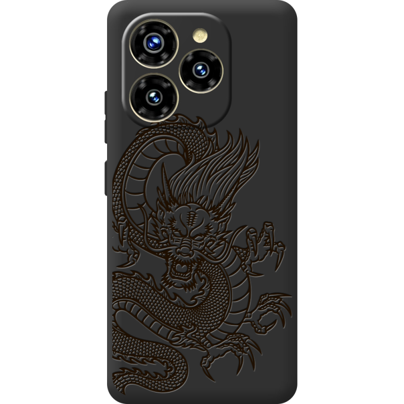 Чорний чохол BoxFace Oukitel C50 Chinese Dragon