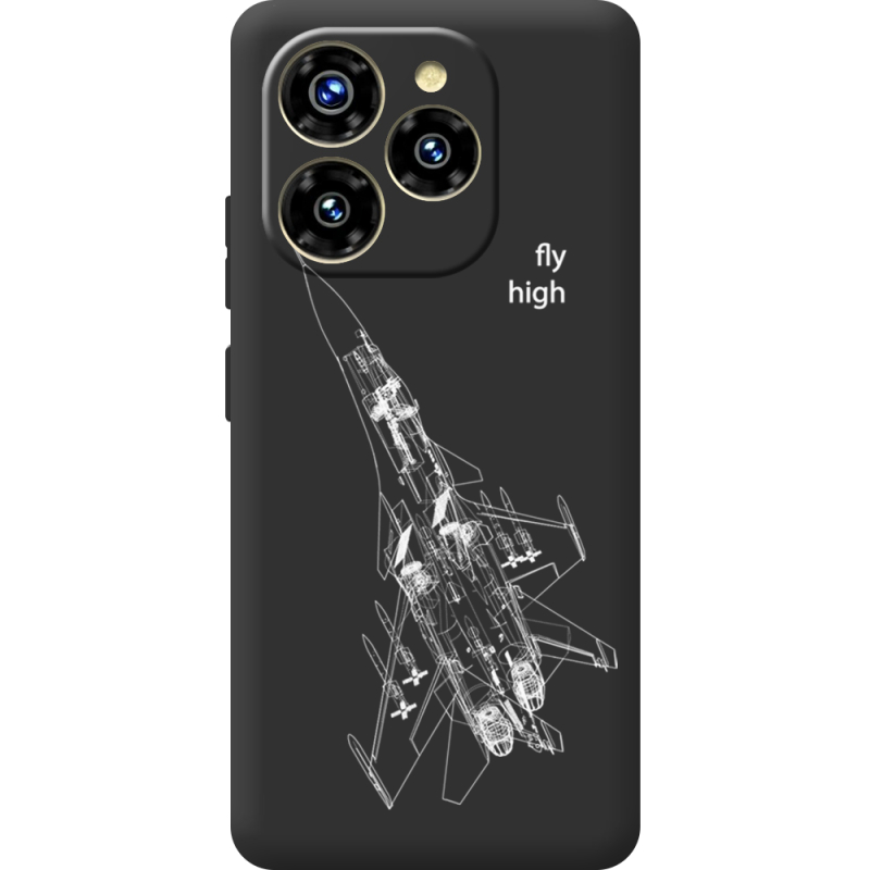 Чорний чохол BoxFace Oukitel C50 Військовий літак