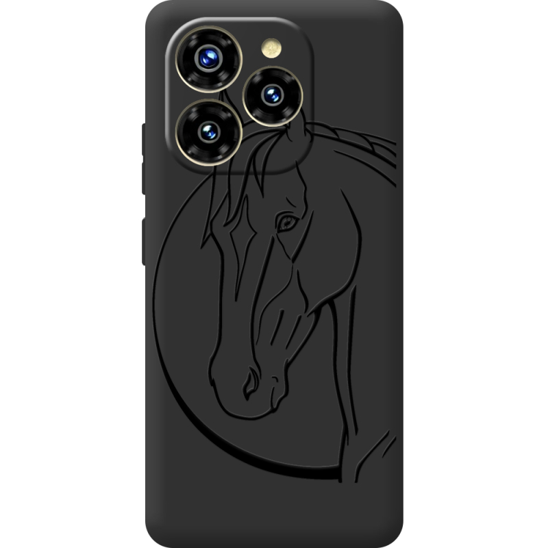 Чорний чохол BoxFace Oukitel C50 Horse