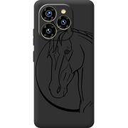 Чорний чохол BoxFace Oukitel C50 Horse