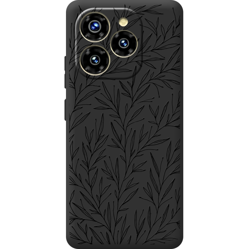 Чорний чохол BoxFace Oukitel C50 Leaves