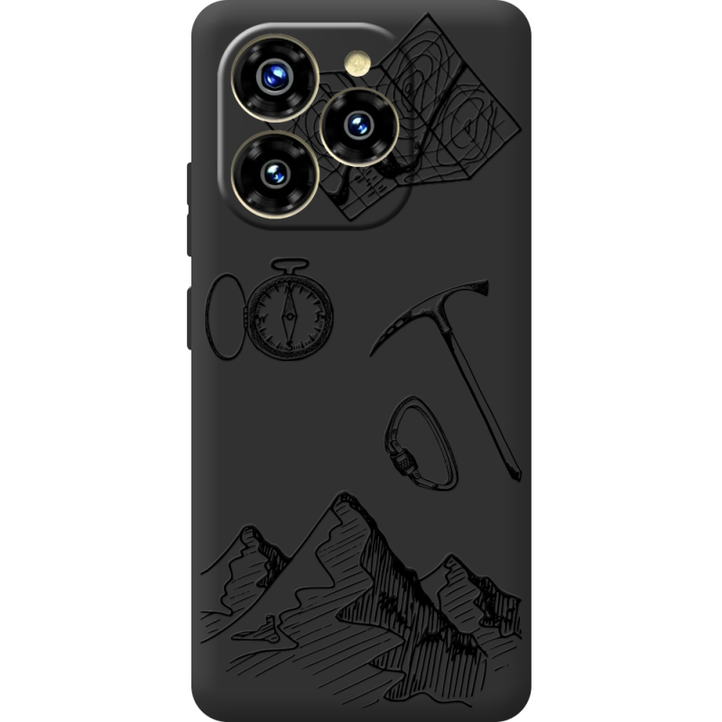Чорний чохол BoxFace Oukitel C50 Mountains