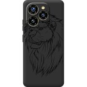 Чорний чохол BoxFace Oukitel C50 Lion