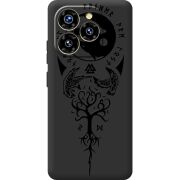 Чорний чохол BoxFace Oukitel C50 Hugin and Munin