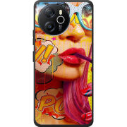 Чохол BoxFace Blackview Shark 8 Yellow Girl Pop Art