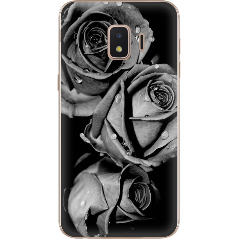 Чехол Uprint Samsung J260 Galaxy J2 Core Black and White Roses