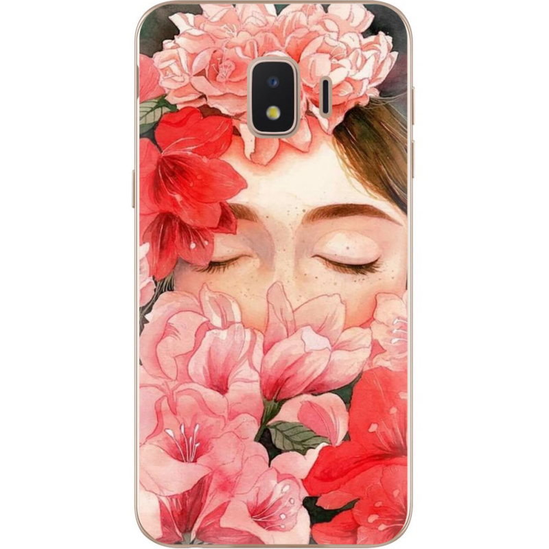 Чехол Uprint Samsung J260 Galaxy J2 Core Girl in Flowers