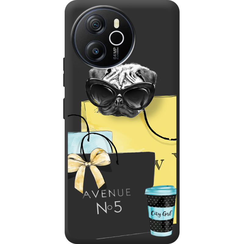 Прозорий чохол BoxFace Blackview Shark 8 Fashion Pug