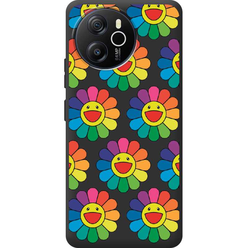 Прозорий чохол BoxFace Blackview Shark 8 Hippie Flowers