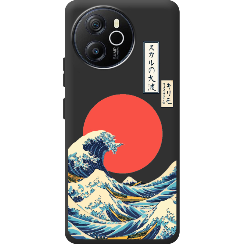 Прозорий чохол BoxFace Blackview Shark 8 Большая волна в Канагаве