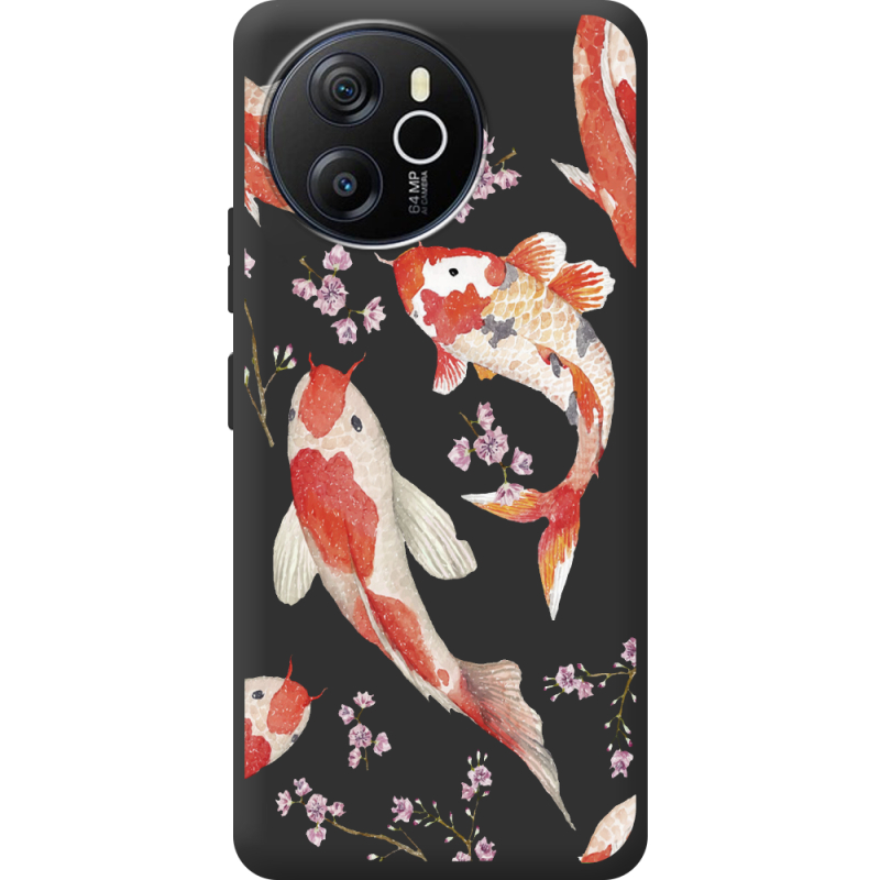 Прозорий чохол BoxFace Blackview Shark 8 Japanese Koi Fish
