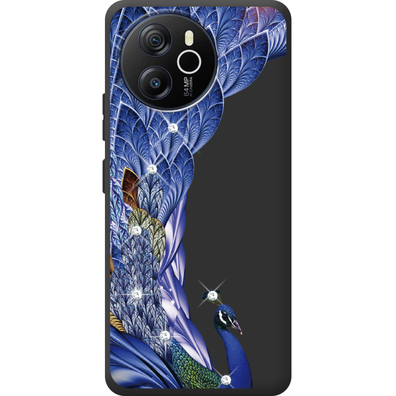 Чохол зі стразами Blackview Shark 8 Peafowl