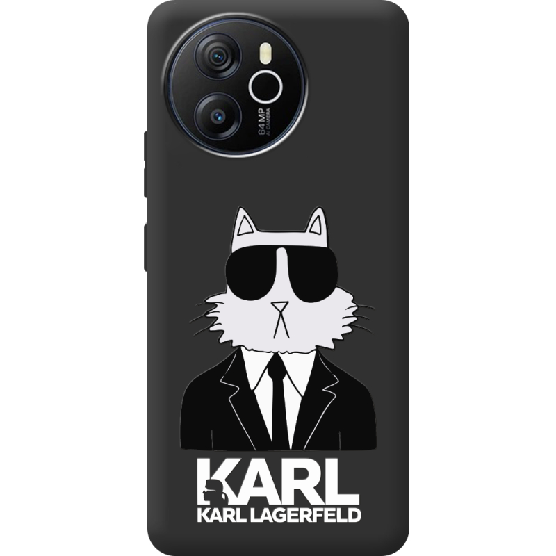 Чорний чохол BoxFace Blackview Shark 8 Cat in Black