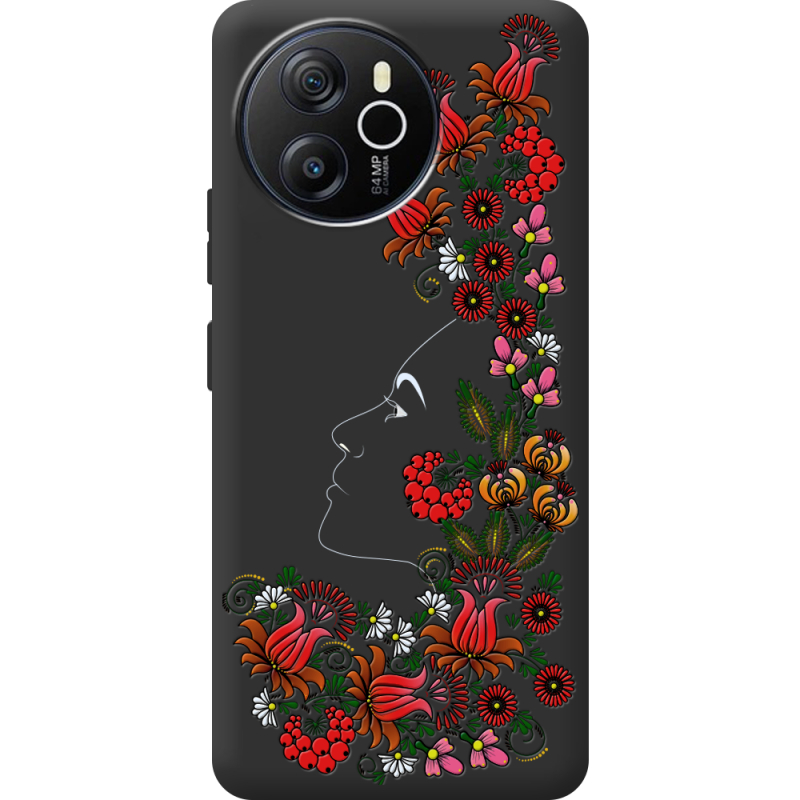 Чорний чохол BoxFace Blackview Shark 8 3D Ukrainian Muse