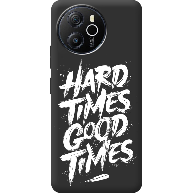 Чорний чохол BoxFace Blackview Shark 8 Hard Times Good Times