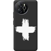 Чорний чохол BoxFace Blackview Shark 8 Білий хрест ЗСУ