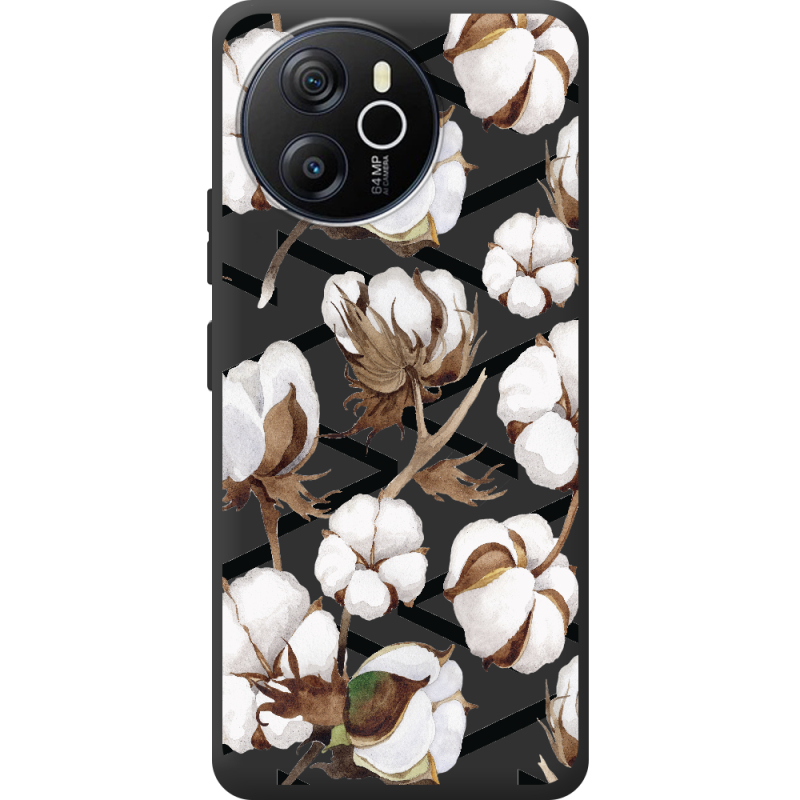 Прозорий чохол BoxFace Blackview Oscal Tiger 12 Cotton flowers