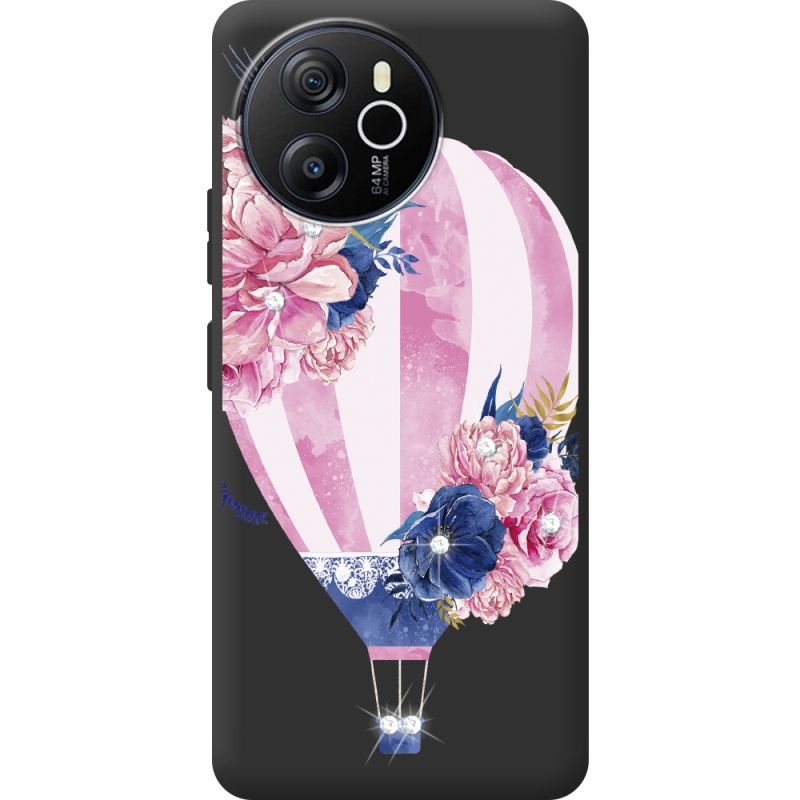 Чохол зі стразами Blackview Oscal Tiger 12 Pink Air Baloon