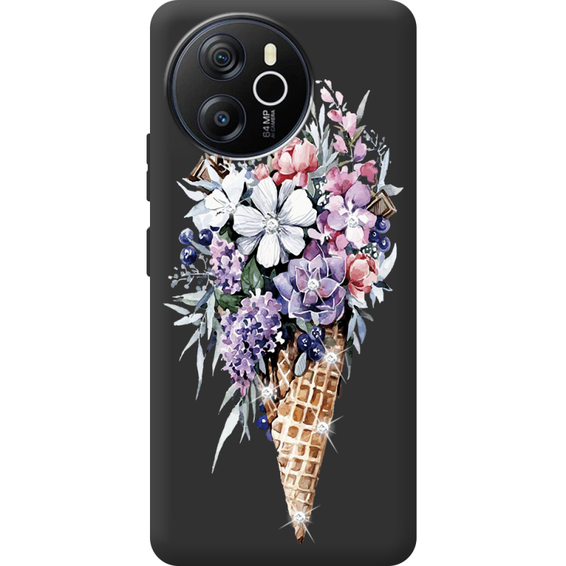 Чохол зі стразами Blackview Oscal Tiger 12 Ice Cream Flowers