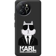 Чорний чохол BoxFace Blackview Oscal Tiger 12 Cat in Black