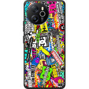 Чохол BoxFace Blackview Oscal Tiger 12 Multicolored Inscriptions