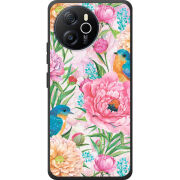 Чохол BoxFace Blackview Oscal Tiger 12 Birds in Flowers