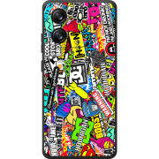 Чохол BoxFace Blackview Oscal Flat 1C Multicolored Inscriptions